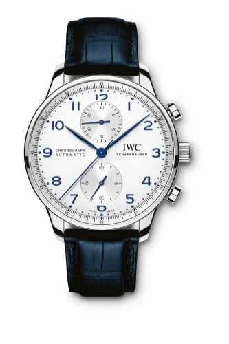 IWC Portuguese Chrono-Automatic Stainless Steel / Silver IW3714-46 (3714-46, IW371446)